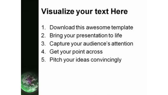 Digital Earth Abstract PowerPoint Themes And PowerPoint Slides 0611