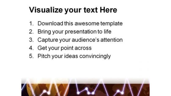 Digital Globe Waves Background PowerPoint Themes And PowerPoint Slides 0611