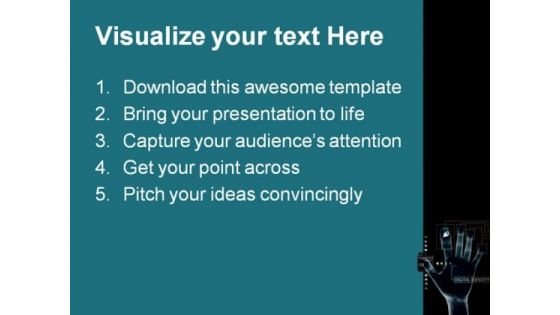 Digital Identity People PowerPoint Template 0610