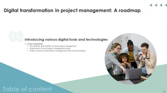 Digital Transformation In Project Management A Roadmap Ppt Powerpoint Presentation Complete Deck