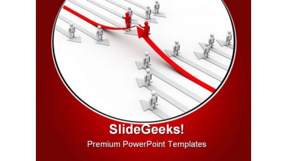 Direction Of Movement Leadership PowerPoint Templates And PowerPoint Backgrounds 0811