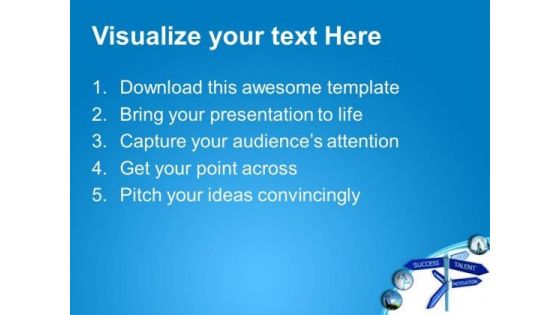 Directional Concept Signpost Business PowerPoint Templates And PowerPoint Themes 0512