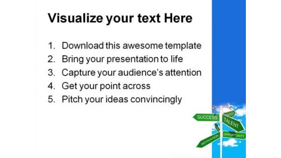 Directional Concept Travel PowerPoint Template 1110
