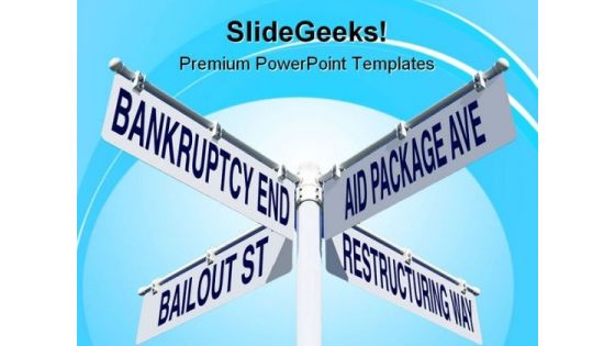 Directions Economy Future PowerPoint Templates And PowerPoint Backgrounds 0711