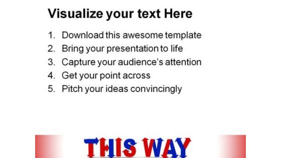 Directions Red And Blue Metaphor PowerPoint Templates And PowerPoint Backgrounds 0611