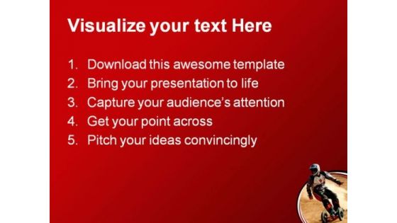 Dirt Burner Sports PowerPoint Themes And PowerPoint Slides 0611