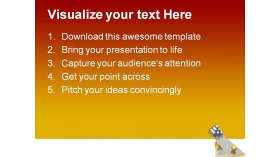 Disbalance Business PowerPoint Templates And PowerPoint Backgrounds 0611
