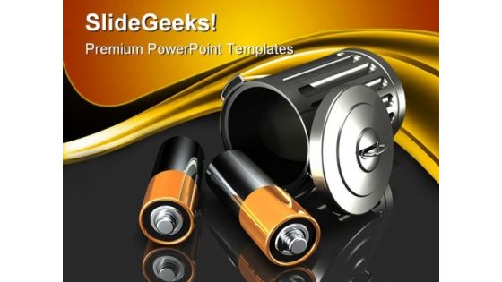 Discarding Batteries Technology PowerPoint Themes And PowerPoint Slides 0211