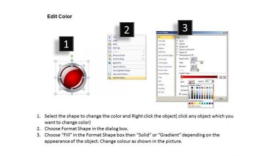 Discs Process Stages PowerPoint Slides