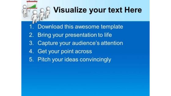Discuss Business Results With Teammates PowerPoint Templates Ppt Backgrounds For Slides 0613