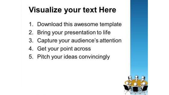 Discuss The Business Issuses With Team PowerPoint Templates Ppt Backgrounds For Slides 0613