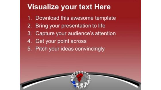 Discuss The Business Questio With Team PowerPoint Templates Ppt Backgrounds For Slides 0613