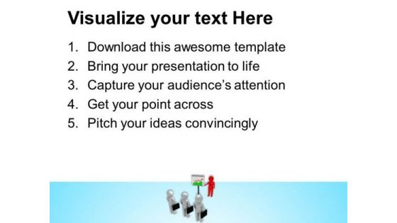 Discuss The Business Reviews With Teammates PowerPoint Templates Ppt Backgrounds For Slides 0613