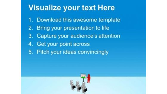 Discuss The Business Reviews With Teammates PowerPoint Templates Ppt Backgrounds For Slides 0613