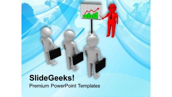 Discuss The Business Reviews With Teammates PowerPoint Templates Ppt Backgrounds For Slides 0613