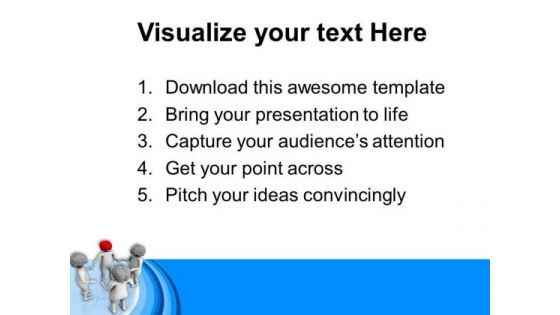 Discuss The Ideas With Team Members PowerPoint Templates Ppt Backgrounds For Slides 0613