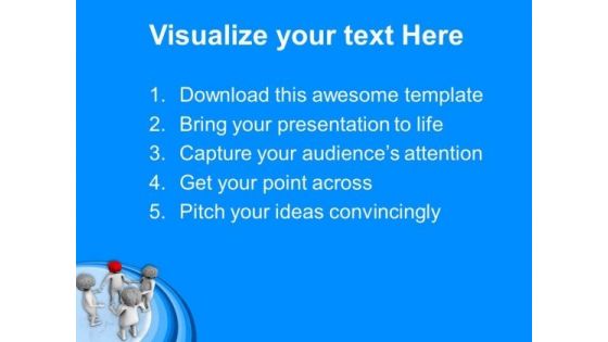 Discuss The Ideas With Team Members PowerPoint Templates Ppt Backgrounds For Slides 0613