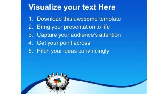 Discusss The Business Problems In Team Meeting PowerPoint Templates Ppt Backgrounds For Slides 0613