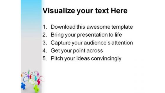 Disorganized Communication PowerPoint Backgrounds And Templates 1210