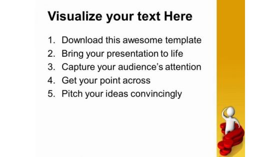 Disoriented Man Business Concept PowerPoint Templates Ppt Backgrounds For Slides 0413