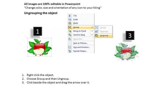 Dissect Data Apples Sliced PowerPoint Slides And Ppt Diagram Templates
