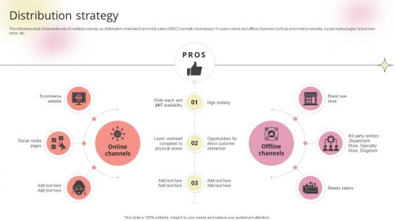 Distribution Strategy Beauty Product Company Go To Market Strategy GTM SS V