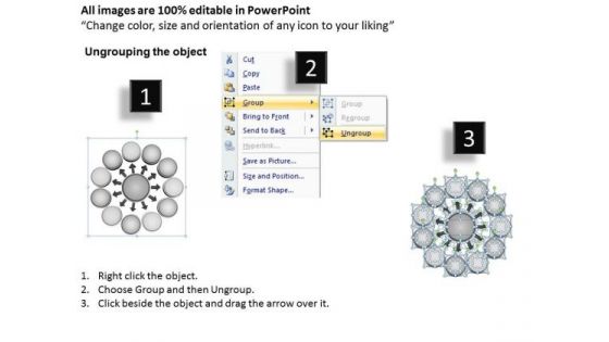 Diverging 11 Stages Of Single Process Ppt Relative Circular Flow Arrow Diagram PowerPoint Slides