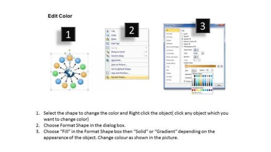 Diverging 11 Steps Around Globe Process Flow Ppt Circular Motion Chart PowerPoint Templates