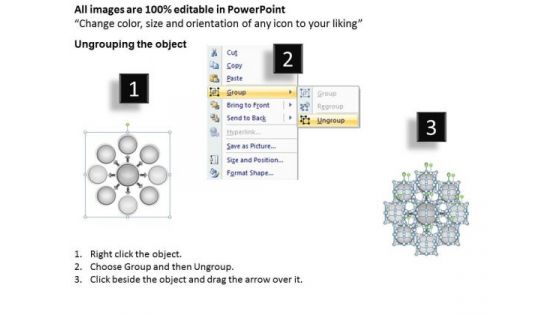 Diverging And Converging Process 8 Stages Circular Flow Arrow Diagram PowerPoint Slides