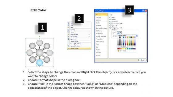 Diverging And Converging Process 8 Stages Circular PowerPoint Templates