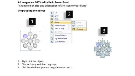 Diverging And Converging Process 8 Stages Cycle Layout PowerPoint Slides