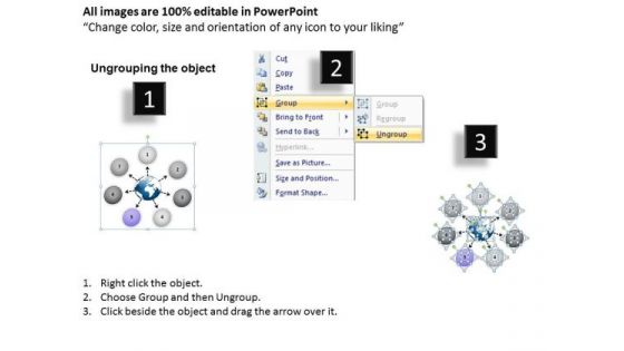 Diverging Arrow Process Diagram Ppt Relative Circular Flow PowerPoint Template