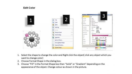 Diverging Arrows Multilple Concepts Diagram Ppt Circular Flow Chart PowerPoint Templates