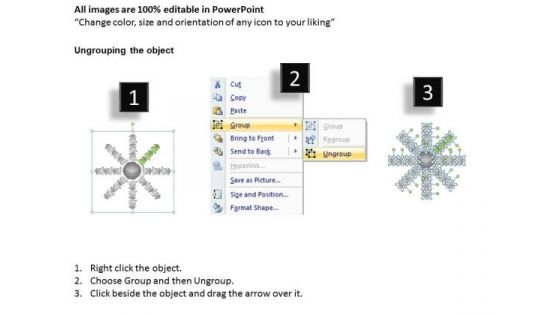 Diverging Arrows Organizational Workflow Model Ppt Cycle Process Diagram PowerPoint Slides