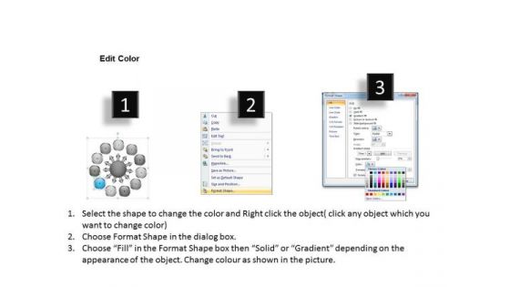 Diverging Flow Chart Consisting 11 Stages Business Target Process PowerPoint Templates