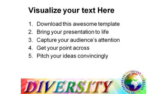 Diversity Around The World Globe PowerPoint Templates And PowerPoint Backgrounds 0311