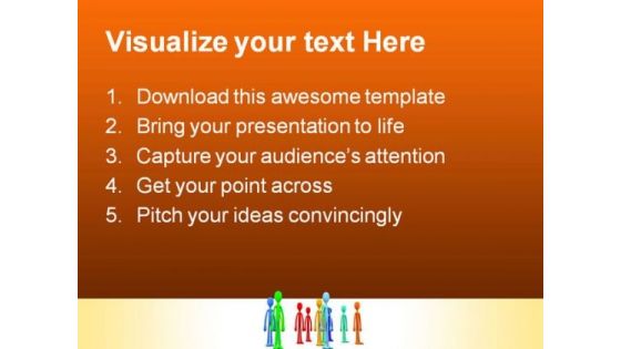 Diversity Crowd Communication PowerPoint Themes And PowerPoint Slides 0611