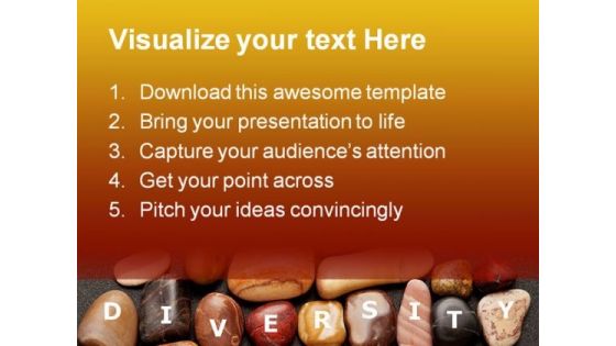 Diversity Stones Nature PowerPoint Templates And PowerPoint Backgrounds 0411