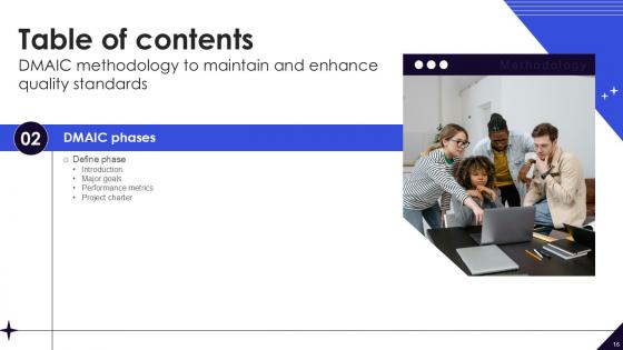 DMAIC Methodology To Maintain And Enhance Quality Standards Ppt Example