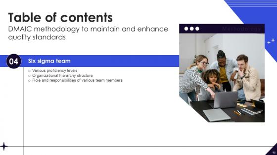 DMAIC Methodology To Maintain And Enhance Quality Standards Ppt Example