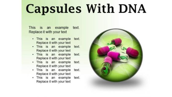 Dna Capsules Medical PowerPoint Presentation Slides C