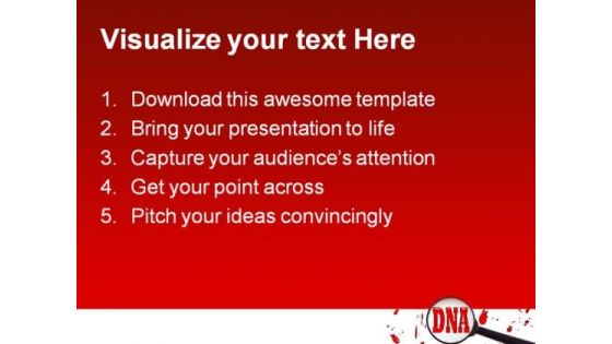 Dna Cells Medical PowerPoint Template 1110