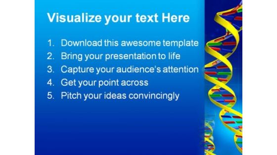 Dna Science PowerPoint Template 0610