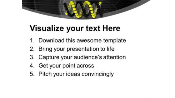 Dna Shows Depth Of Structre In Any Body Medical PowerPoint Templates Ppt Backgrounds For Slides 0413