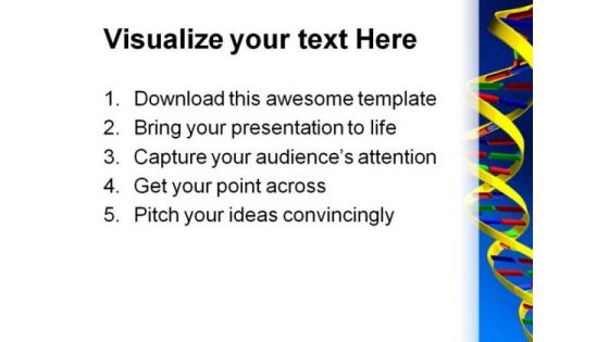 Dna Strand Medical PowerPoint Themes And PowerPoint Slides 0511
