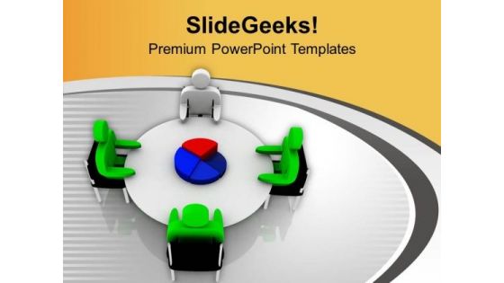Do Confidential Meetings For Business Pie Chart PowerPoint Templates Ppt Backgrounds For Slides 0713