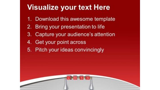 Do Not Afraid With Loss In Business PowerPoint Templates Ppt Backgrounds For Slides 0513
