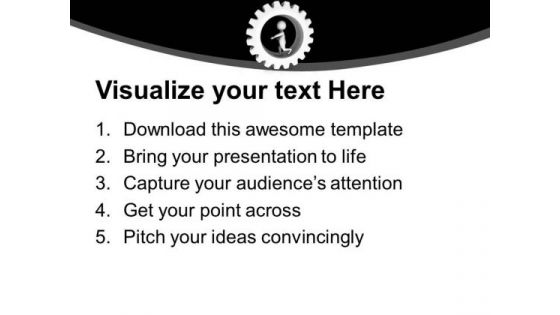 Do Not Run Inside The Gear PowerPoint Templates Ppt Backgrounds For Slides 0613