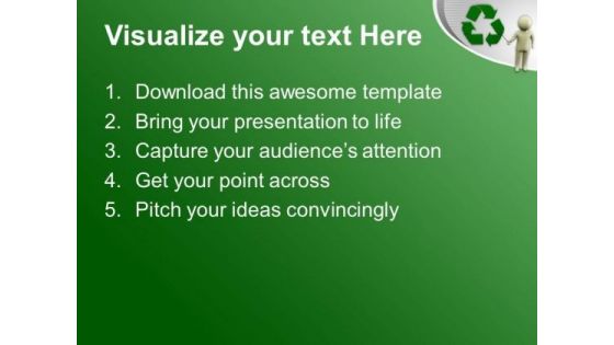 Do Recycle The Waste To Save Enviornment PowerPoint Templates Ppt Backgrounds For Slides 0613