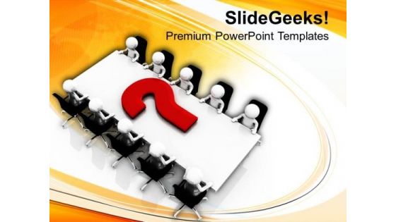 Do The Conference To Solve Issues PowerPoint Templates Ppt Backgrounds For Slides 0613